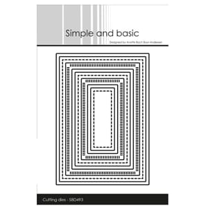 Simple and Basic Combi Striped Frames - A7 Dies (SBD493)