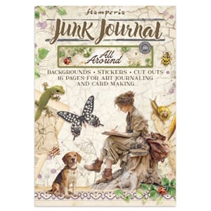 Stamperia All Around Junk Journal Stickers, Backgrounds, Cut