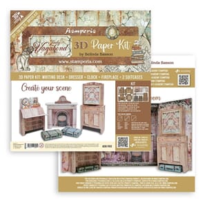 Stamperia 3D Paper Kit 12x12 Inch Lady Vagabond Lifestyle (S