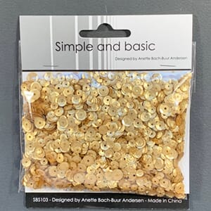 "Simple and Basic Gold Sequin Mix (SBS103)
Gold Sequin Mix (