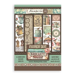 "Stamperia Brocante Antiques A5 Washi Pad (8pcs) (SBW05)
Bro