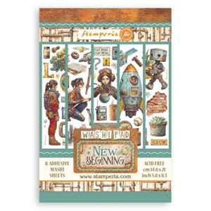 Stamperia A New Beginning A5 Washi Pad (8pcs) (SBW31)