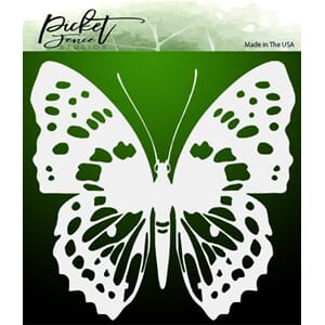 "Picket Fence Studios Wander Butterfly 6x6 Inch Stencil (SC-