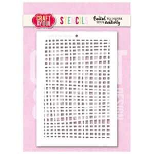 Craft & You Design Grid A6 Stencil (SC015)