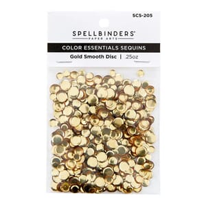"Spellbinders Gold Smooth Discs Color Essentials Sequins (SC