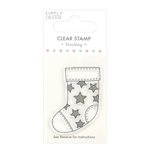 "Simply Creative Stocking Clear Stamp (SCSTP032X20)
Stocking