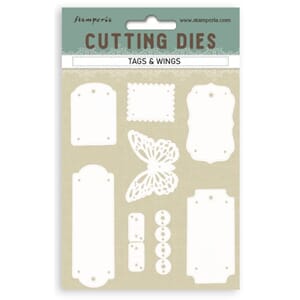 Stamperia Quiet Days A6 Cutting Dies Tags and Wings (SFT18)