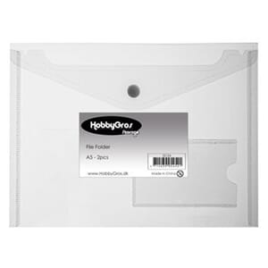 HobbyGros Storage File Folder w/ Pocket - A5 (2pcs) (SS124)