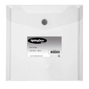 HobbyGros Storage File Folder - 15x15cm (4pcs) (SS126)
