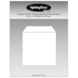 HobbyGros Storage Storage Pockets 130x127mm (25pcs) (SS145)