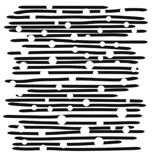 The Crafters Workshop Hand Drawn Stripes 6x6 Inch Stencil (T