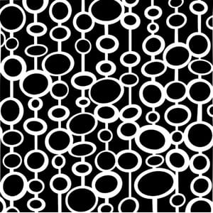 The Crafters Workshop Hanging Circles 6x6 Inch Stencil (TCW1