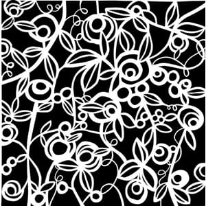 The Crafters Workshop Budding Vines 6x6 Inch Stencil (TCW108