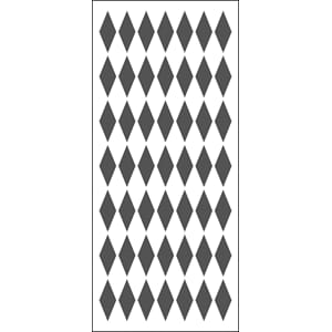 "The Crafters Workshop Harlequin Slimline Stencil (TCW2301)