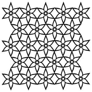 "The Crafters Workshop Starflower Net 6x6 Inch Stencil (TCW9