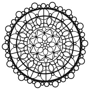 "The Crafters Workshop Beaded Mandala 6x6 Inch Stencil
Beade