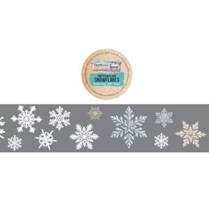 Winter in Bloom Kiss-Cut PET Tape Snowflakes (5cm