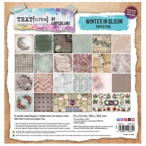 Winter in Bloom 12x12 Inch Paper Pad by Lou Colli