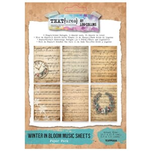 Winter in Bloom 5x7 Inch Paper Pack Music Sheets