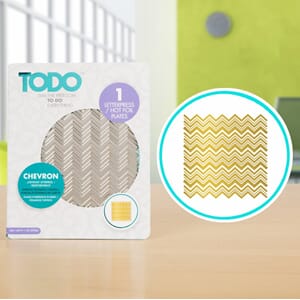 TODO Hot Foil Press Texture Chevron