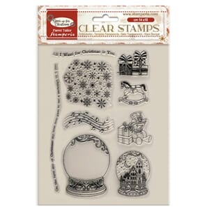 Stamperia Gear up for Christmas Clear Stamps Snowglobes (WTK