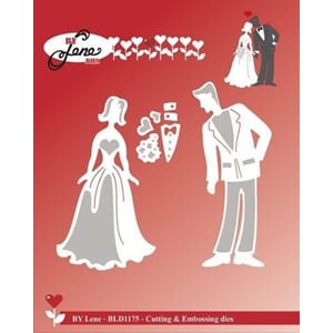 Wedding Couple Cutting & Embossing Dies (BLD1175)