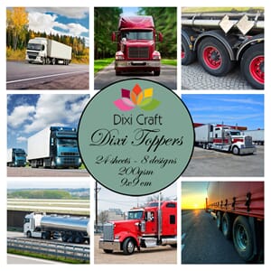 Trucks 9x9 cm Toppers (ET0333)