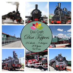 Trains 9x9cm Toppers (ET0335)