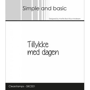 Simple and Basic Danish Texts 9 Clear Stamps (SBC021)