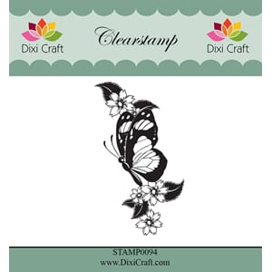 Clearstamp / Butterfly & Flowers