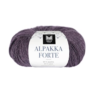 Alpakka Forte - Rødlilla melert*