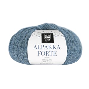 Alpakka Forte - Lys denim melert