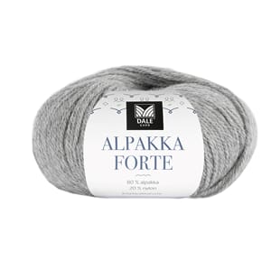Alpakka Forte - Grå melert