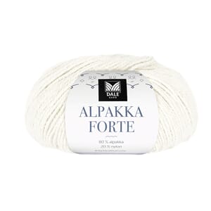 Alpakka Forte - Hvit