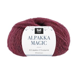 Alpakka Magic - Vinrød