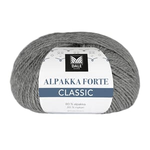 Alpakka Forte Classic - Grå melert*