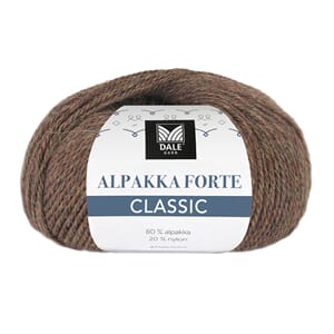 Alpakka Forte Classic - Brun melert*