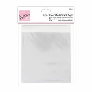 "Anitas Clear Plastic Card Bags 6x6 Inch (50pk) (ANT 1651007