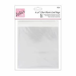 Clear Plastic Card Bags 6x6 Inch (50pk) (ANT 1651007)