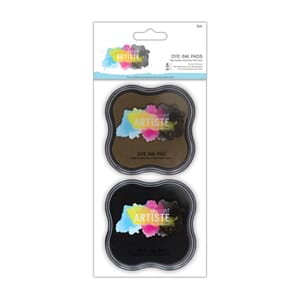 Dye Ink Pad 2pk - Brown and Black