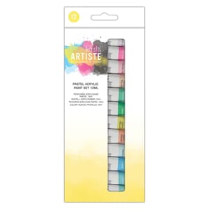 "Docrafts Artiste Acrylic Paint Set 12x12ml Pastel (DOA 5510