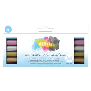"Docrafts Dual Tip Calligraphy Pens Metallic (6pk) (DOA 8511