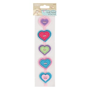 Felt Heart Strip - Kraft Notes