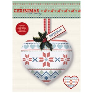 Cross Stitch Heart Kit - Christmas in the Country - Fair Isl