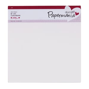 8 x 8" Card Blanks 300Gsm 6PK - White