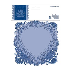 Lace Paper 12pcs - Parisienne Blue