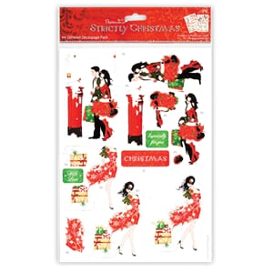 A4 Glittered Decoupage Pack - Strictly Christmas