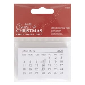 Papermania Create Christmas 2026 Calendar Tabs (10pcs) (PMA