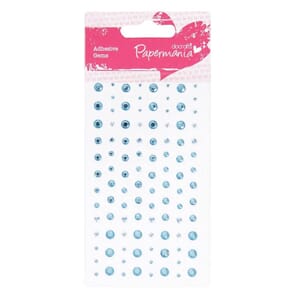 "Papermania Adhesive Stones (104pcs) - Pale Blue (PMA 351405