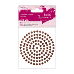 5mm Adhesive Stones 117pcs - Bronze